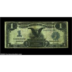 Fr. 229a $1 1899 Silver Certificate Fine Damaged. Offered singly in spite of its low grade, a tear,.