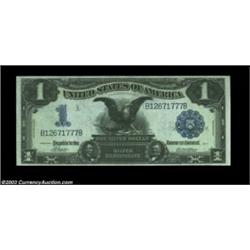 Fr. 230 $1 1899 Silver Certificate CGA Choice Uncirculated 64. A lovely Black Eagle, with original e
