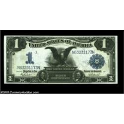 Fr. 232 $1 1899 Silver Certificate Gem New. Beautifully margined, with deep, original embossing, rip