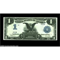 Fr. 236 $1 1899 Silver Certificate Gem New. A super note, with deep paper originality, beautifully b