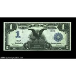 Fr. 236 $1 1899 Silver Certificate Superb Gem New. Serial number R66A, the next note in this super s
