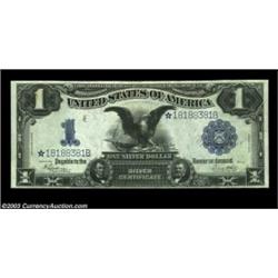 Fr. 236 $1 1899 Silver Certificate Star Note Very Choice New. A near-Gem example of this more-freque