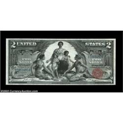 Fr. 247 $2 1896 Silver Certificate Choice About New. This bright Educational Deuce is well centered.