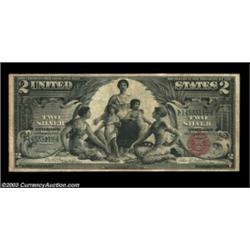 Fr. 248 $2 1896 Silver Certificate CGA Very Fine 25. A well margined Educational Deuce. Important no