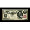 Image 1 : Fr. 267 $5 1891 Silver Certificate Fine-Very Fine. A nice circulated note of a scarce and popular ty