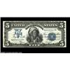 Image 1 : Fr. 281 $5 1899 Silver Certificate About New. This lightly circulated Indian Chief $5 has all the br