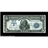 Image 1 : Fr. 281 $5 1899 Silver Certificate Very Fine-Extremely Fine. A natural, high-grade Chief, with broad