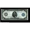 Image 1 : Fr. 847a $5 1914 Federal Reserve Note Choice New. A crackling fresh Boston Fed with a tight top marg