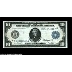 Fr. 918 $10 Federal Reserve Note Choice Extremely Fine. A nice original piece with a few very light.