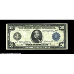 Fr. 979a $20 1914 Federal Reserve Note Choice Extremely Fine. Natural and unmolested. Important noti