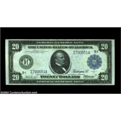 Fr. 996 $20 1914 Federal Reserve Note Very Choice New. A very nice Minneapolis District Twenty, with