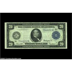 Fr. 999 $20 1914 Federal Reserve Note CGA Extremely Fine 45. A nice looking, lightly circulated Minn