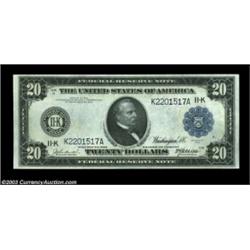 Fr. 1004 $20 1914 Federal Reserve Note Gem New. Just a few more than 20 examples are known of this n