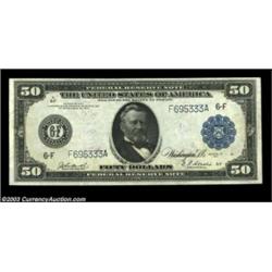 Fr. 1046 $50 1914 Federal Reserve Note Choice About New. A super-looking Atlanta Fed, with broad mar