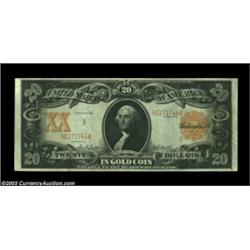Fr. 1185 $20 1906 Gold Certificate CGA Very Fine 35. A beautiful-looking note, with great color and.