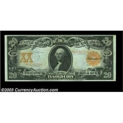 Fr. 1186 $20 1906 Gold Certificate Gem New. Excellent margins, full bright and flashy colors, and de