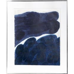 Carol Summers, Blue Forms, Woodcut