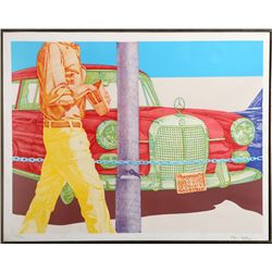 Don Eddy, Red Mercedes (John Butts), Lithograph