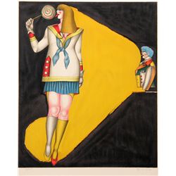 Richard Lindner, Lollipop, Lithograph