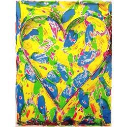 Jim Dine, Blue Heart, Lithograph