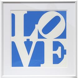 Robert Indiana, Love (Blue), Serigraph