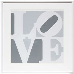 Robert Indiana, Love (Grey), Serigraph