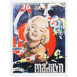 Mimmo Rotella, Marilyn 3, Serigraph