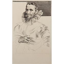 Anthony van Dyck, Portrait de Jean Breughel, Heliogravure