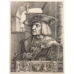 Lucas van Leyden, Portrait de Maximilien I, Heliogravure