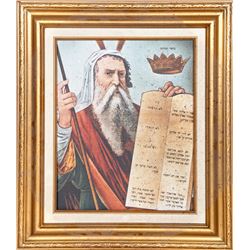 Moses and the Ten Commandments, Print on Canvas