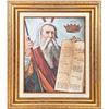 Image 1 : Moses and the Ten Commandments, Print on Canvas