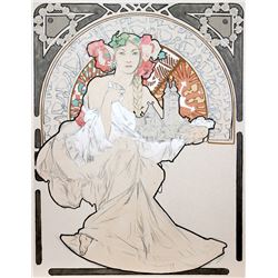 Alphonse Mucha, Lovely Protector, Lithograph Poster