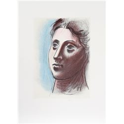 Pablo Picasso, Portrait de Femme a Trois Quart Gauche, Lithograph