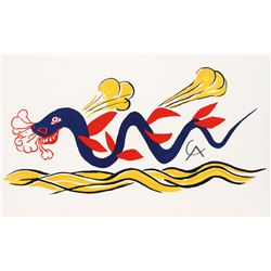 Alexander Calder, Beastie (Design for Braniff Airlines), Lithograph