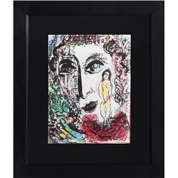 Marc Chagall, La Apparition au Cirque, Lithograph