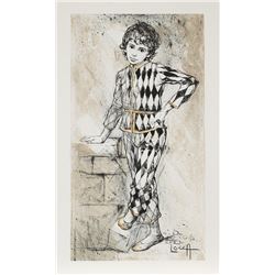 Bernard Locca, Harlequin, Lithograph