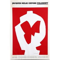 Serge Poliakoff, Jacques Melki Expose, Poster