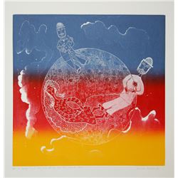 Mireille Kramer, Love Around the World, Aquatint Etching