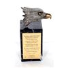 Image 2 : AJ Obara, Eagle Head, Bronze Sculpture, Marble Base