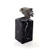 Image 5 : AJ Obara, Eagle Head, Bronze Sculpture, Marble Base