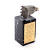 Image 6 : AJ Obara, Eagle Head, Bronze Sculpture, Marble Base