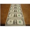 Image 1 : 5-2001 $1 FRN'S STAR NOTES CRISP UNC CONSECUTIVE SERIAL 'S A04533001STAR - A04533005STAR