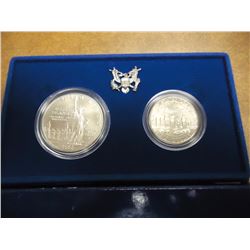 1886 STATUE OF LIBERTY 2 COIN UNC SET ORIGINAL US MINT PACKAGING