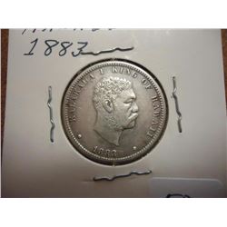 1883 HAWAII 1/4 DOLLAR EXTRA FINE
