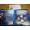 Image 1 : BARAK OBAMA COLORIZED PRESIDENTIAL DOLLAR SET CONTAINS: HAWAII & ILLINOIS STATE QUARTERS, KENNEDY HA