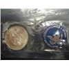 Image 2 : 1972-S  IKE SILVER DOLLAR UNCIRCULATED (BLUE PACK)