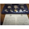 Image 2 : 1976 SEYCHELLES PROOF SET 8 COINS 5 & 10 RUPEE ARE STERLING SILVER, ORIGINAL MINT PACKAGING