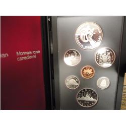 1983 CANADA DOUBLE DOLLAR PROOF SET EDMONTON SILVER, ORIGINAL ROYAL CANADIAN MINT PACKAGING