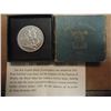 Image 1 : 1951 FESTIVAL OF BRITAIN CROWN PIECE (PF LIKE) ORIGINAL MINT PACKAGING GREEN BOX
