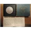 Image 2 : 1951 FESTIVAL OF BRITAIN CROWN PIECE (PF LIKE) ORIGINAL MINT PACKAGING GREEN BOX